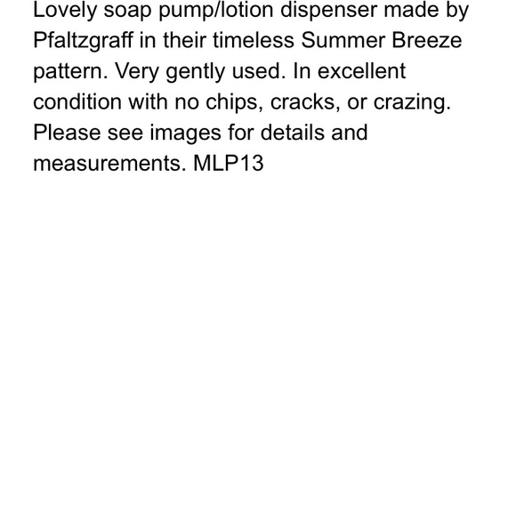 Pfaltzgraff Summer Breeze Soap Dispenser - Picture 6 of 6